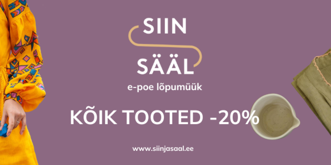 Siin&Sääl lõpumüük 20%